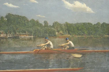 Die Biglin-Brüder beim Rennen